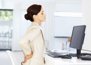 osteochondrosis punggung bawah semasa kerja tidak aktif
